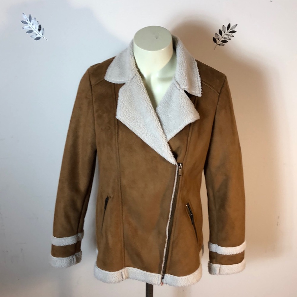 Old Navy vegan Suede Jacket Medium - Picture 5 of 16